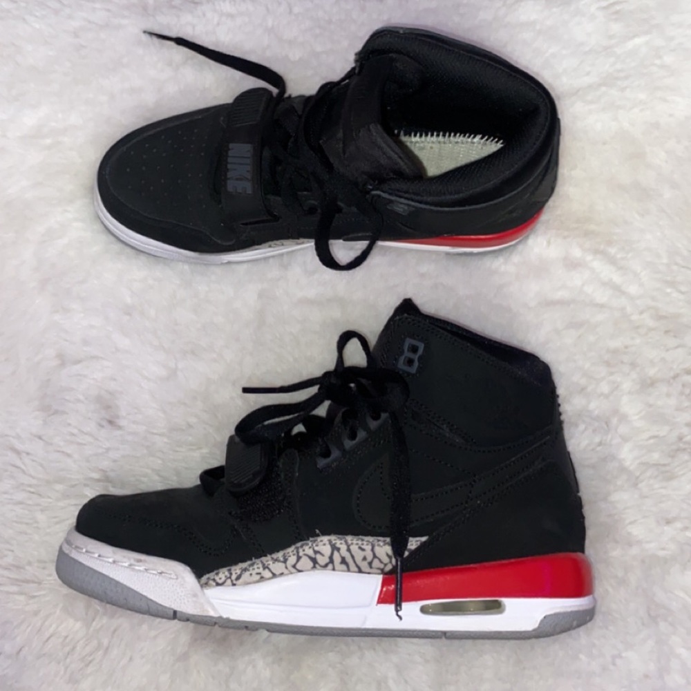 Jordan Legacy 312 shoes Black/Fire red